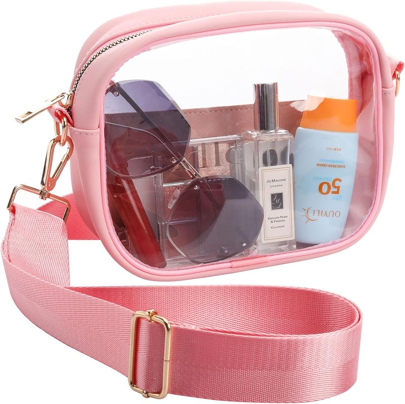 yuanming Clear Bag Stadium Approved, Clear Crossbody Purse Bag, Clear Stadium Bags for Women - Image 1